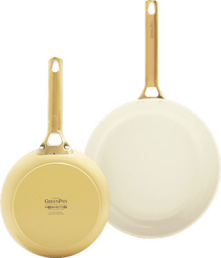 GreenPan Padova Reserve 20cm + 26cm Frying Pan Set Sunshine Yellow