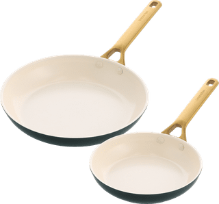 GreenPan Padova Reserve 20cm + 26cm Frying Pan Set Pine Green