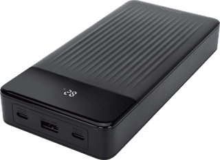 BlueBuilt Powerbank 27.000 mAh mit Schnellladefunktion Schwarz