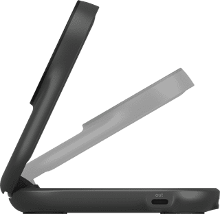 Belkin UltraCharge 2-in-1 MagSafe Kabelloses Ladegerät mit Ständer Qi2 25 W Schwarz