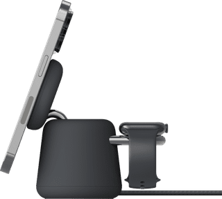 Belkin MagSafe und Qi2 2-in-1 Kabelloses Ladegerät 15 W mit Ständer Schwarz