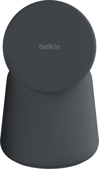 Belkin MagSafe und Qi2 2-in-1 Kabelloses Ladegerät 15 W mit Ständer Schwarz