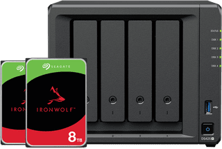 Synology DS425+ + Seagate IronWolf 8TB Doppelpack