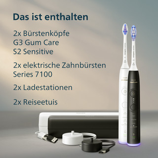 Philips Sonicare 7100 Series HX7429/02 Doppelpack