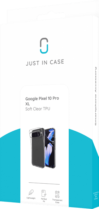 Just in Case Soft Design Google Pixel 10 Pro XL Backcover Transparent
