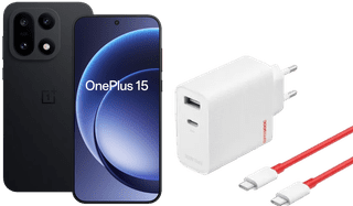 OnePlus 15 256GB Schwarz 5G + OnePlus SuperVOOC Ladegerät 120 W + USB-C-Kabel
