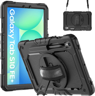 Just in Case Samsung Galaxy Tab S10 FE Plus Shock Proof Cover Black