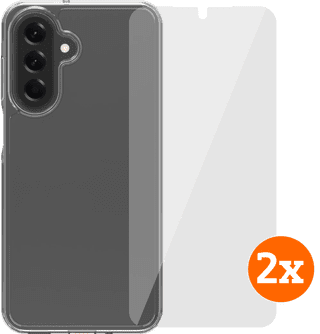 BlueBuilt Protective Cover Samsung Galaxy A17 Transparent + Displayschutz Doppelpack