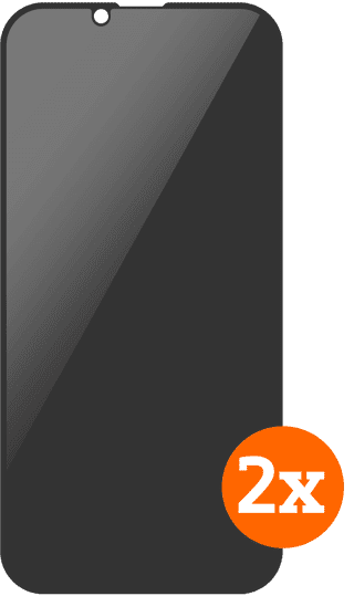 BlueBuilt iPhone 16e Privacy Filter Screen Protector Glass Duo Pack