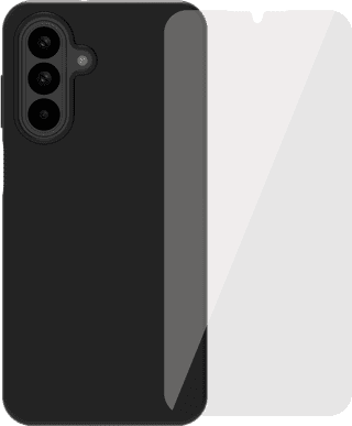 BlueBuilt Samsung Galaxy A26 Backcover Schwarz + Panzerglas