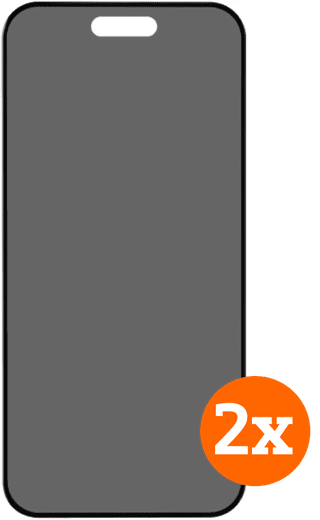 BlueBuilt Apple iPhone 17 Pro Panzerglas mit Blickschutzfilter Doppelpack