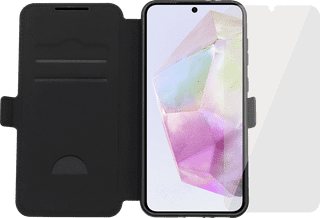 BlueBuilt Samsung Galaxy A36 Book Case Schwarz + Panzerglas