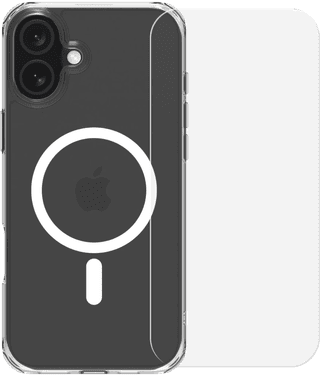 BlueBuilt Protective Backcover mit MagSafe iPhone 16 Plus + Panzerglas