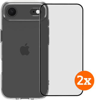 BlueBuilt Protective Backcover iPhone Air Transparent + Displayschutz Doppelpack