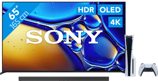 Sony 65 Zoll Bravia 8 II 4K QD-OLED + Sony Bravia Theatre Bar 9 Schwarz + PlayStation 5