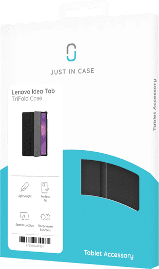 Just in Case Lenovo Idea Tab Tri-Fold Book Case Schwarz
