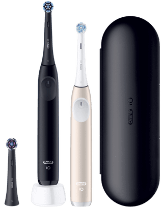 Oral-B iO 2 Holiday Edition Schwarz und Rosa Doppelpack