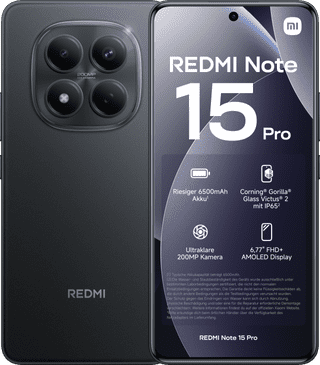 Redmi Note 15 Pro 256GB Schwarz 4G