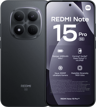Redmi Note 15 Pro 256GB Schwarz 5G