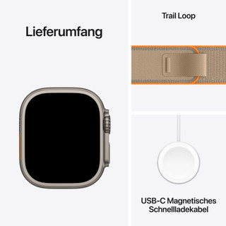 Apple Watch Ultra 4 Cellular 49 mm Natur Trail Loop M/L