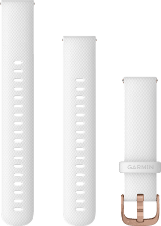 Garmin Silicone Strap White/Rose Gold 18mm