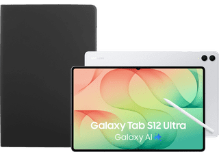 Samsung Galaxy Tab S12 Ultra 14,6 Zoll 512GB Wi-Fi Silber + BlueBuilt Book Case Schwarz
