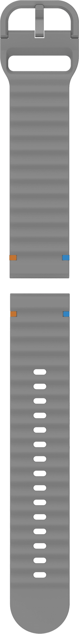 Just in Case Silicone Strap Grey for Garmin Venu 3S / 4 41mm