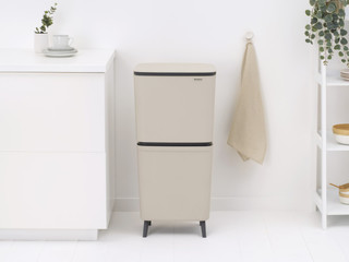 Brabantia SortUp Recycle Hi Mülleimer 20+25L Beige