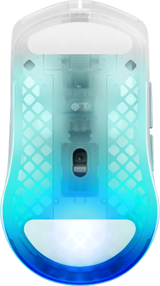 SteelSeries Aerox 3 Gen 2 Kabellose Gaming-Maus Ghost