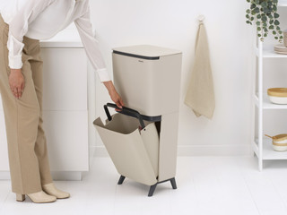 Brabantia SortUp Recycle Hi Mülleimer 20+25L Beige