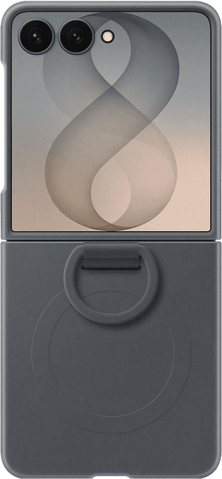 Samsung Galaxy Z Flip8 Backcover aus Silikon mit Magnet Schwarz