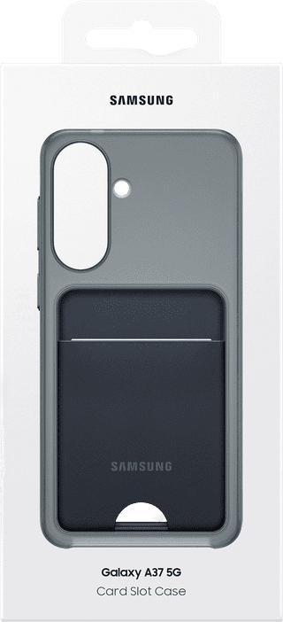 Samsung Galaxy A37 Card Slot Back Cover Black