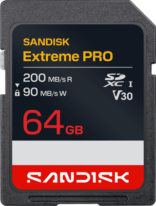 SANDISK Extreme PRO SDXC 64GB 90 MB/s