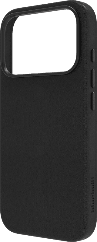 BlueBuilt Backcover mit MagSafe iPhone 18 Pro Leder Schwarz