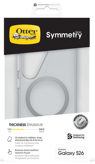 Otterbox Symmetry Samsung Galaxy S26 Backcover- mit Magnet Transparent