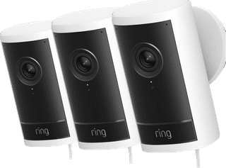 Ring Outdoor Camera Pro Stecker Weiß 3er-Pack