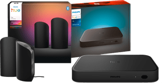 Philips Hue Play Wall Washer Schwarz - Doppelpack + HDMI Sync Box 8K