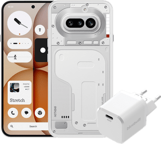 Nothing Phone (4a) 128GB Weiß 5G + BlueBuilt Ladegerät mit USB-C-Port 45 W Weiß