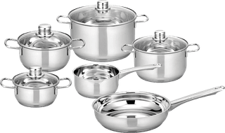 ELO Moonshine 6-piece stainless steel cookware set