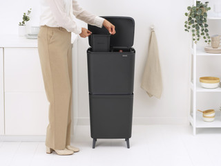 Brabantia SortUp Recycle Hi Mülleimer 20+25L Grau