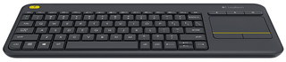 Logitech K400 Plus Wireless Touch Black QWERTZ