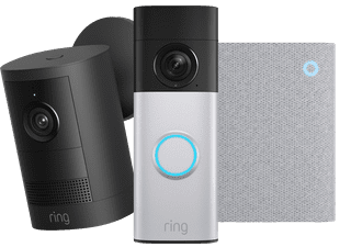 Ring Outdoor Camera Akku 2. Generation Schwarz + Battery Video Doorbell 2K Plus + Chime 3. Generation