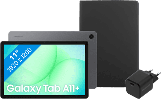 Samsung Galaxy Tab A11 11 Zoll 128GB Wi-Fi Grau + Basis Zubehörset