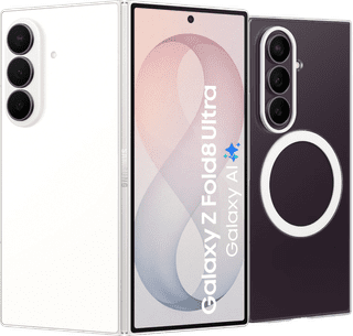 Samsung Galaxy Z Fold8 Ultra 512GB Weiß 5G + Carbon Backcover mit Magnet Schwarz