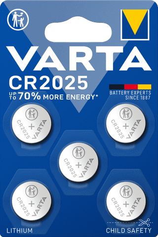 VARTA Lithium Coin CR2025 BLI 5 Units