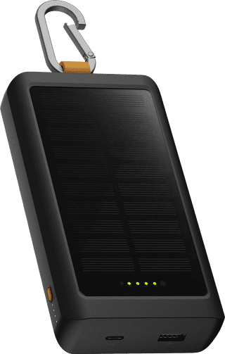 Xtorm 20 W Go2 Powerbank 10.000 mAh Solar & Light Schwarz