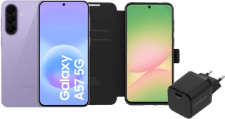 Samsung Galaxy A57 128GB Lila 5G + Basis-Zubehörset