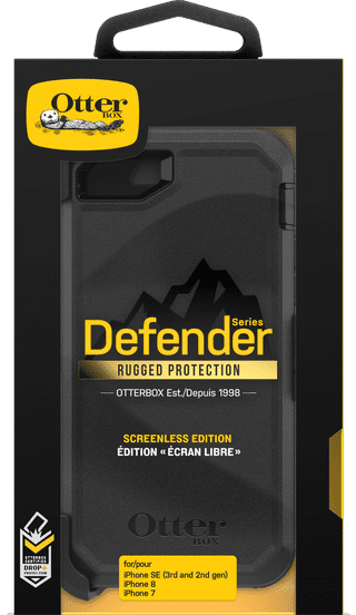 OtterBox Defender Apple iPhone SE 2022/SE 2020/8/7 Back Cover Black