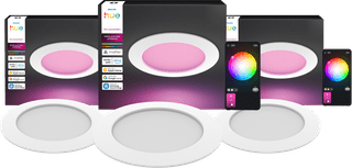 Philips Hue Recessed Spot Slim 3-Pack - White and Color - 170mm - White