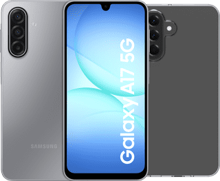 Samsung Galaxy A17 128GB Grau 5G + BlueBuilt Backcover Transparent